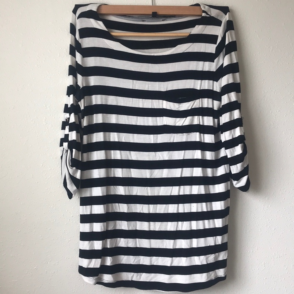 Cable & Gauge 3/4 sleeve pocket tee